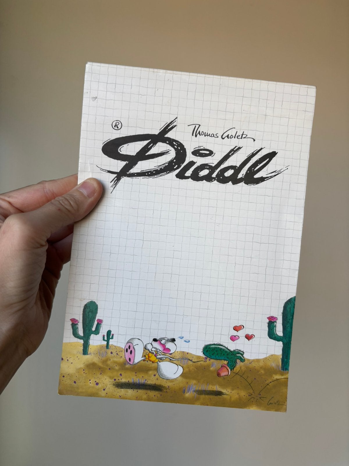 Diddl A5 blok nummer 159 zeldzaam, Verzamelen, Diddl, Verzenden, Diddl, Zo goed als nieuw, Papier, Kaart of Schrift