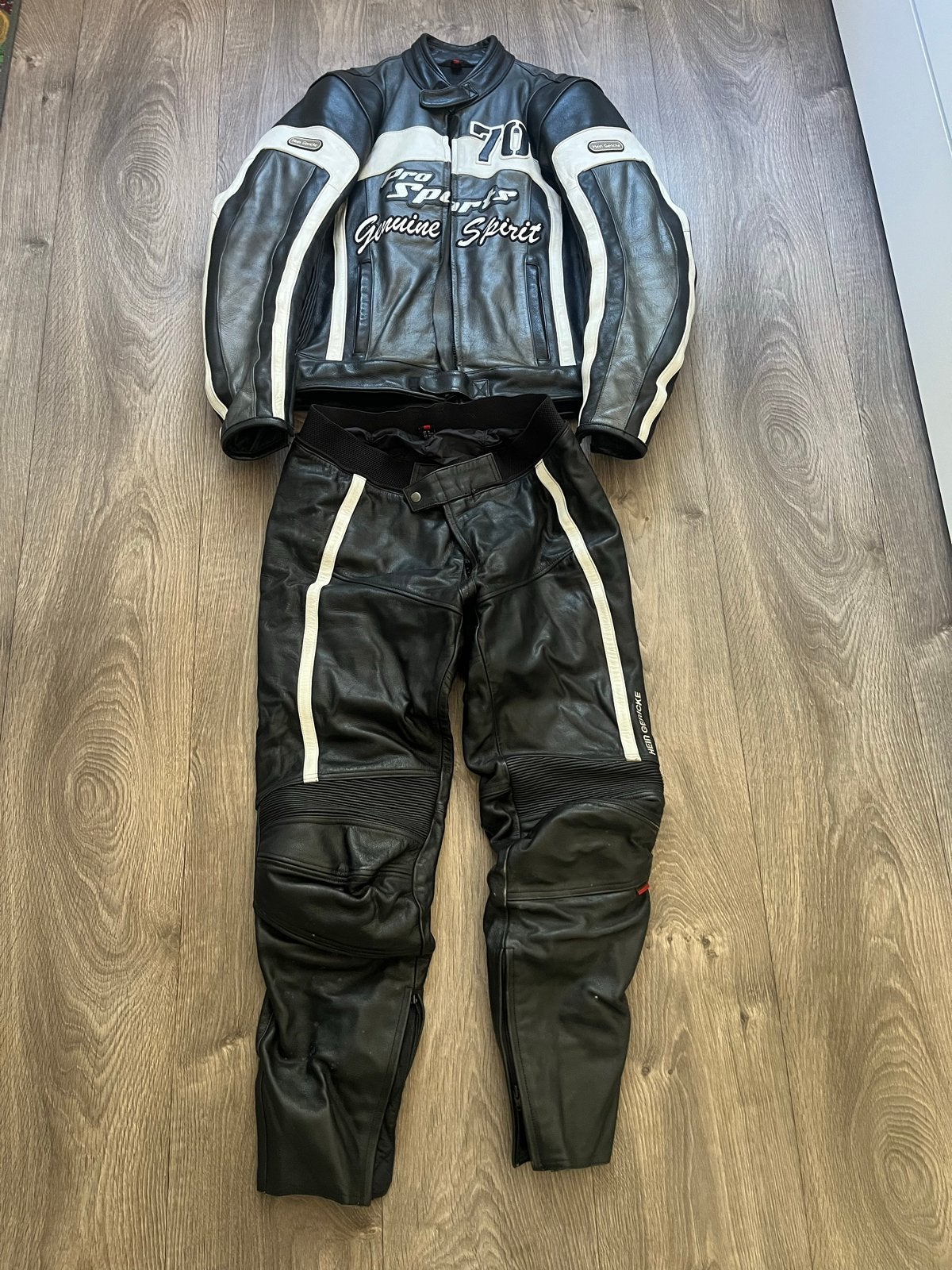 Hein Gericke leren combipak motor (jas en broek), Motoren, Kleding | Motorkleding, Ophalen, Tweedehands, Heren, Combipak
