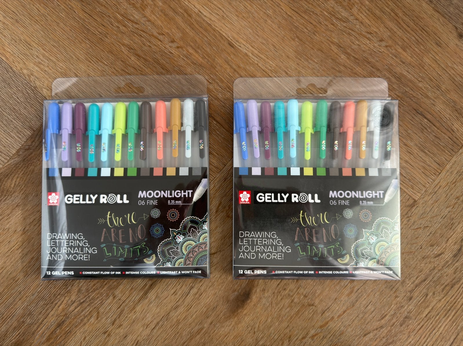 Sakura gelly roll - moonlight - gel pennen - twee etuis, Ophalen of Verzenden, Zo goed als nieuw, Potlood of Stift