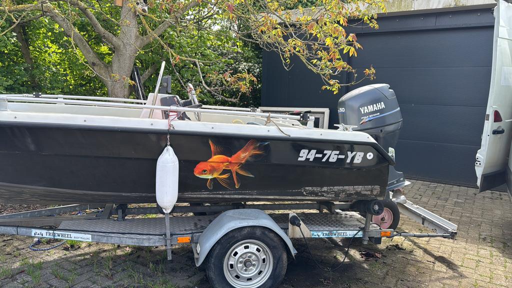 Consoleboot 465, Watersport en Boten, Ophalen, Gebruikt, 30 tot 50 pk, Buitenboordmotor