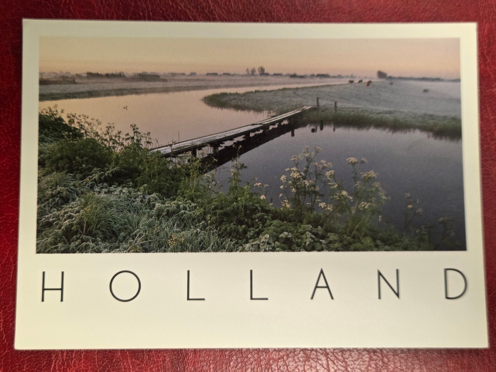 Hazerswoude bij Boskoop  Houten loopbrug, Verzamelen, Ansichtkaarten | Nederland, Verzenden, 1960 tot 1980, Utrecht