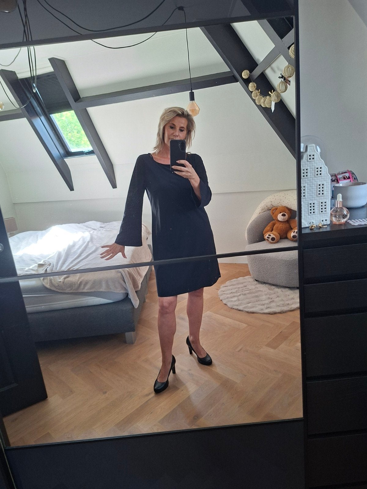 Jurkje van LaDress maat L, Kleding | Dames, Jurken, Maat 38/40 (M), Zwart, Ophalen of Verzenden, Zo goed als nieuw