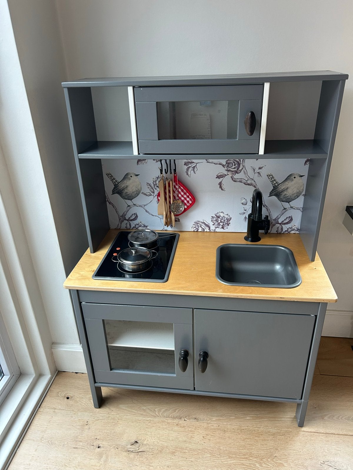 Ikea Duktig speelkeuken - incl pannen en acc zie foto’s, Ophalen, Gebruikt, Overige typen