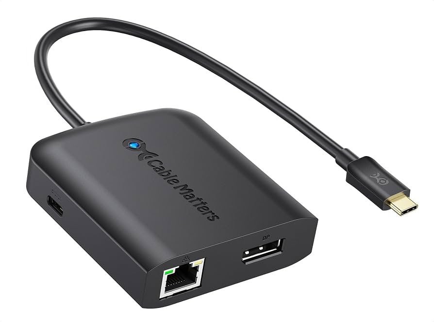 USB C Hub Display Port, USB, Ethernet, power, Thunderbolt