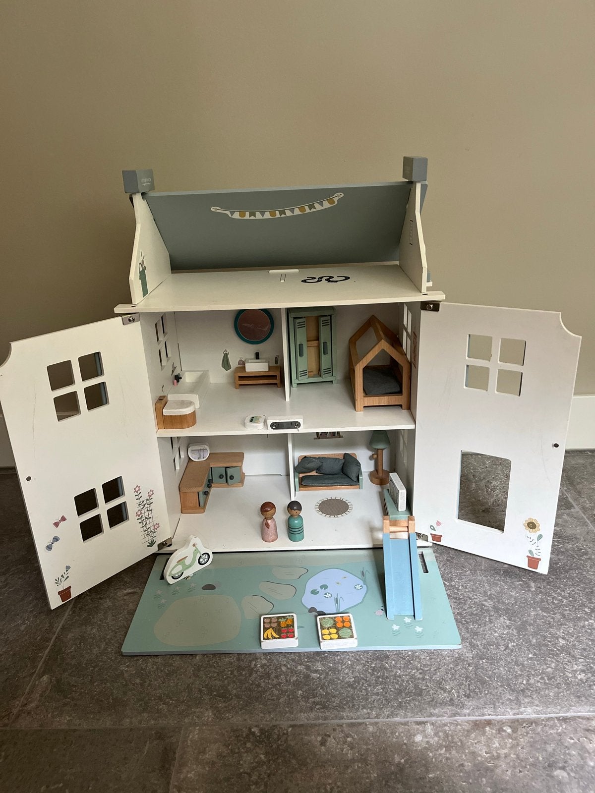 Little Dutch Houten Poppenhuis met Meubels en Accessoires, Ophalen, Gebruikt, Overige typen