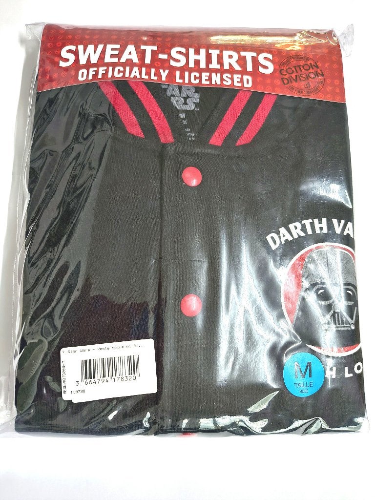 Star Wars - University Jacket - Darth Vader Sith Lord M, Maat 48/50 (M), Zwart, Nieuw, Ophalen of Verzenden