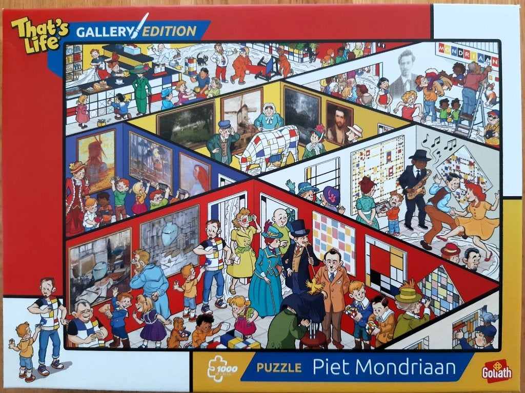 Puzzel 'Piet Mondriaan' 1000 stukjes, Ophalen of Verzenden, 500 t/m 1500 stukjes, Zo goed als nieuw, Legpuzzel