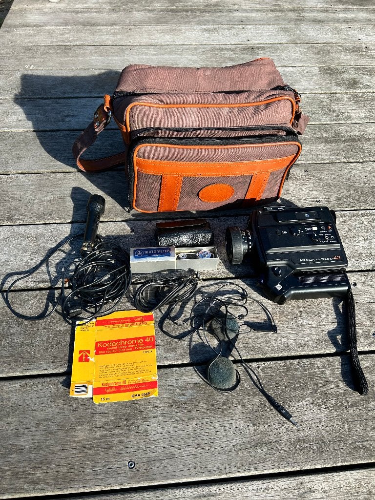 Minolta XL-Sound 42 Super 8 Filmcamera, Ophalen of Verzenden, Gebruikt, Spiegelreflex, Minolta