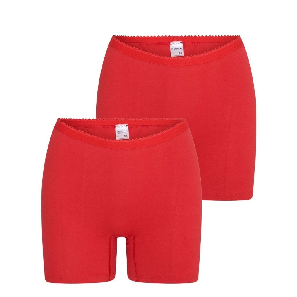 Beeren dames boxershort softly Mt/mXXL rood 3x een 2pack Nw, Beeren Bodywear, Ophalen of Verzenden, Nvt, Broekje of Short