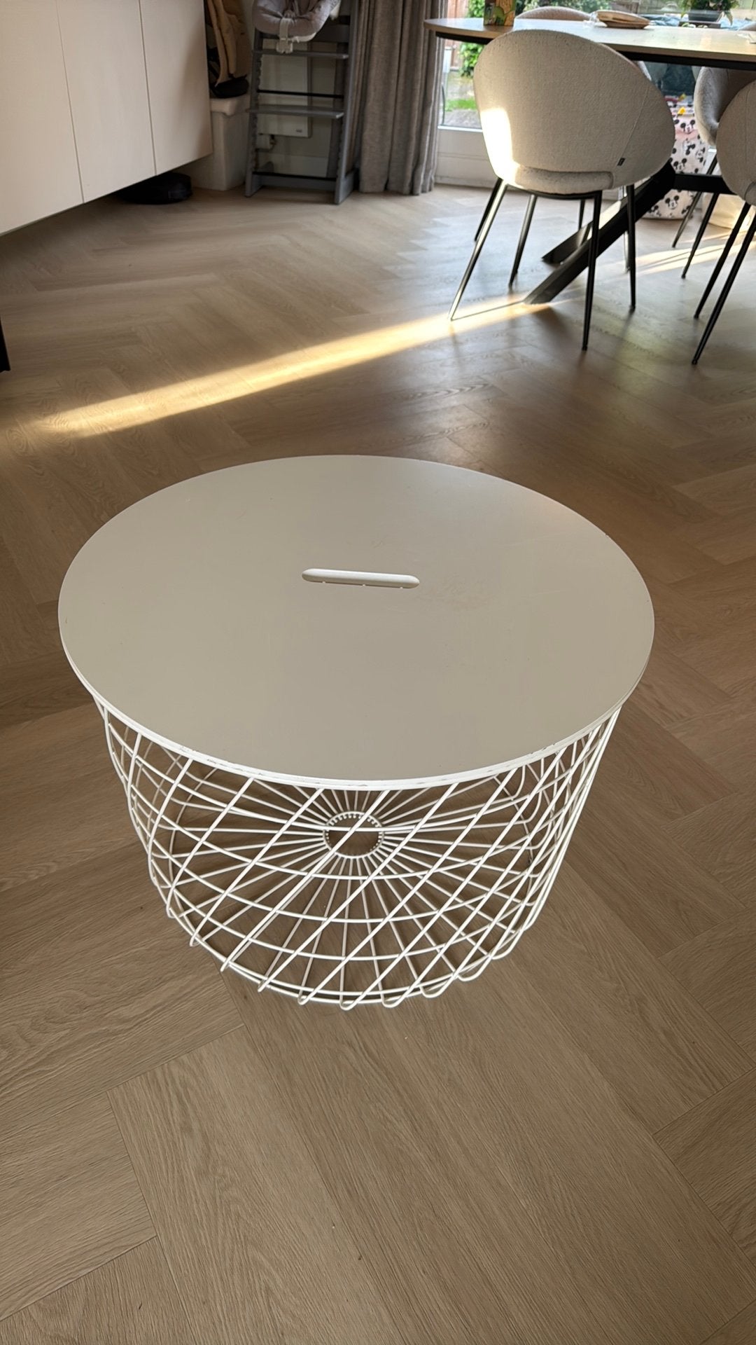 Salontafel ikea, Huis en Inrichting, Tafels | Salontafels, Ophalen, Rond, 50 tot 100 cm, Zo goed als nieuw