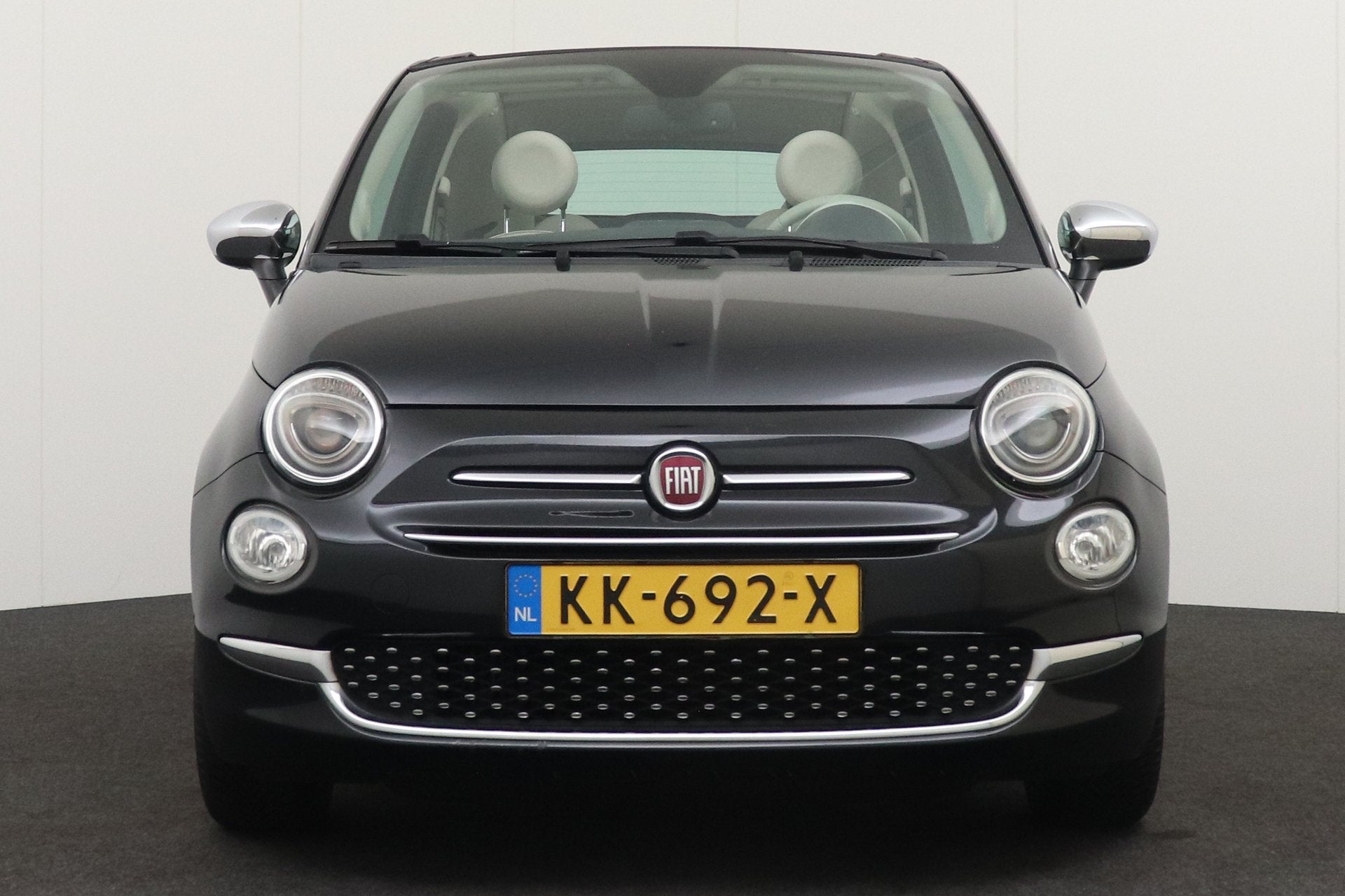 Fiat 500C 0.9 81 PK TwinAir Turbo Lounge Facelift Climate 15, Auto's, Fiat, Dealer onderhouden, Gebruikt, Cabriolet, Leder en Stof