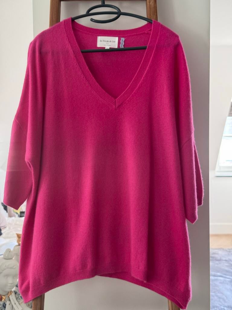 Les Tricots de Lea cashmere Roze Trui maat 2 (38/40), Ophalen, Nieuw, Maat 38/40 (M), Roze