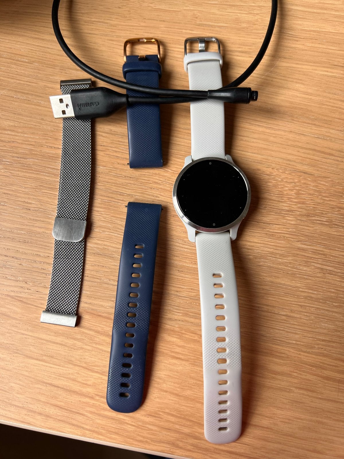 Garmin Venu 2S Sporthorloge met extra bandjes, Gebruikt, Ophalen of Verzenden, Waterdicht, Hoogte