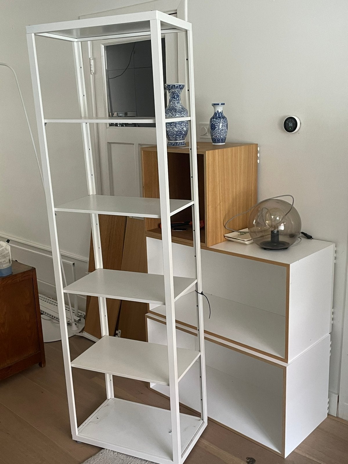 IKEA FJÄLKINGE Open Kast - Wit, Ophalen, Gebruikt, 200 cm of meer, 50 tot 100 cm