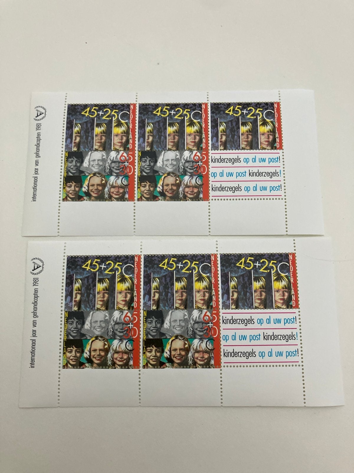 Kinderpostzegels 1981 - Internationaal Jaar van Gehandicapte, Postzegels en Munten, Postzegels | Nederland, Ophalen of Verzenden