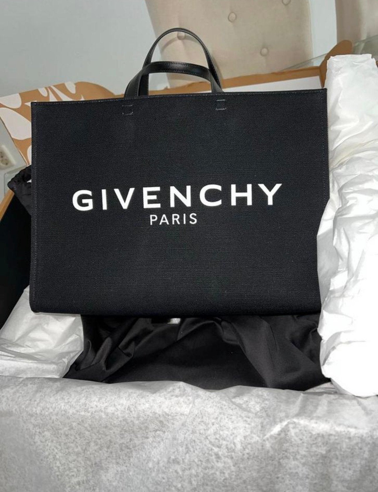 Givenchy 4G medium tote bag tas, Ophalen, Zo goed als nieuw, Zwart, Shopper