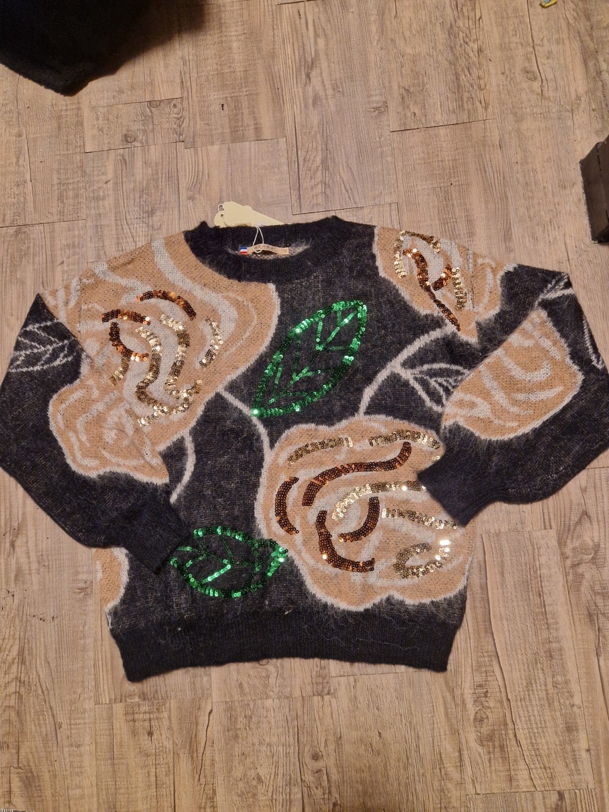 AZARA Paris momma me trui matching twintig pailletten., Kleding | Dames, Ophalen of Verzenden, Nieuw, Meerkleurig
