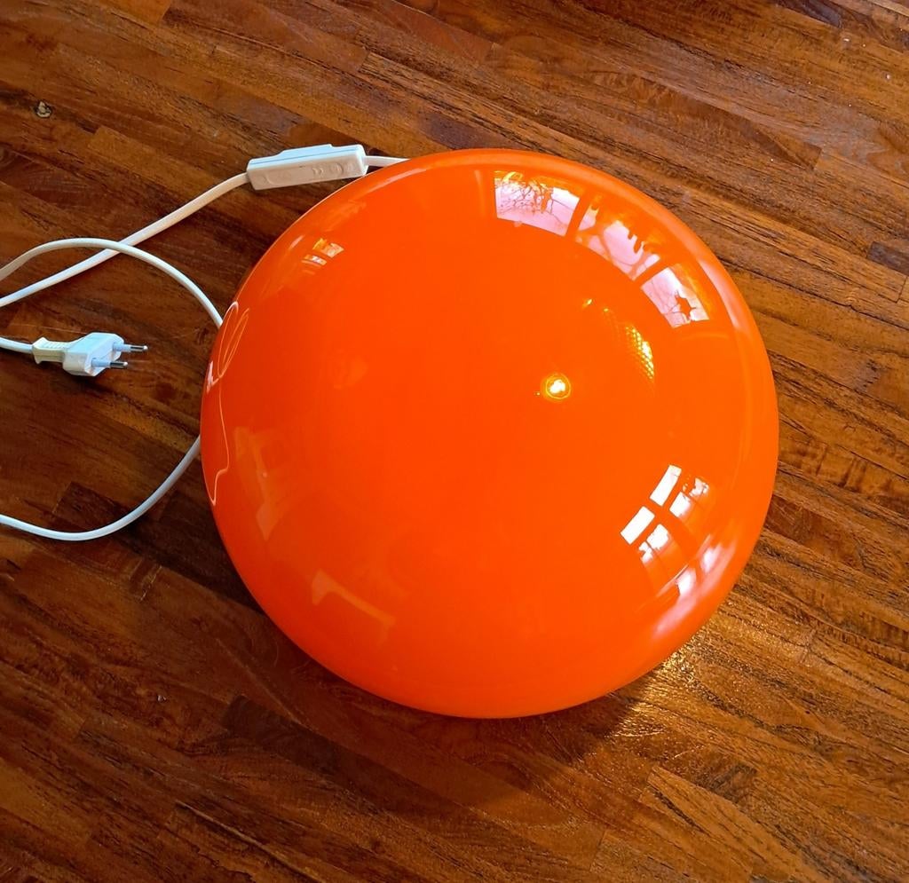 Vintage oranje Honsel Leuchten lamp, Antiek en Kunst, Antiek | Lampen, Ophalen