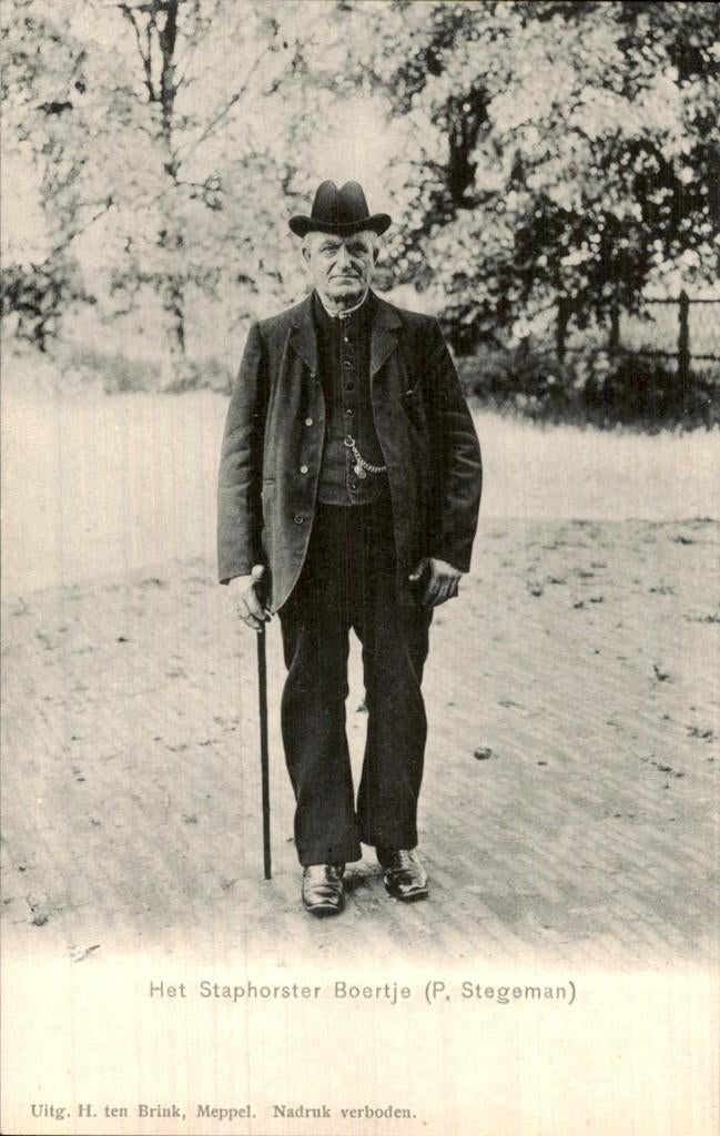 Staphorst - Boertje - P. Stegeman, Ophalen of Verzenden, Voor 1920, Ongelopen, Overijssel