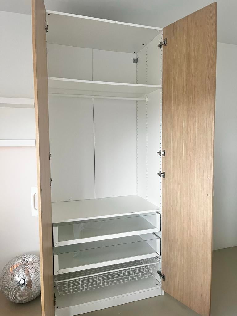 IKEA PAX Kledingkast met lades en hangruimte, Ophalen, Gebruikt, 200 cm of meer, 50 tot 100 cm