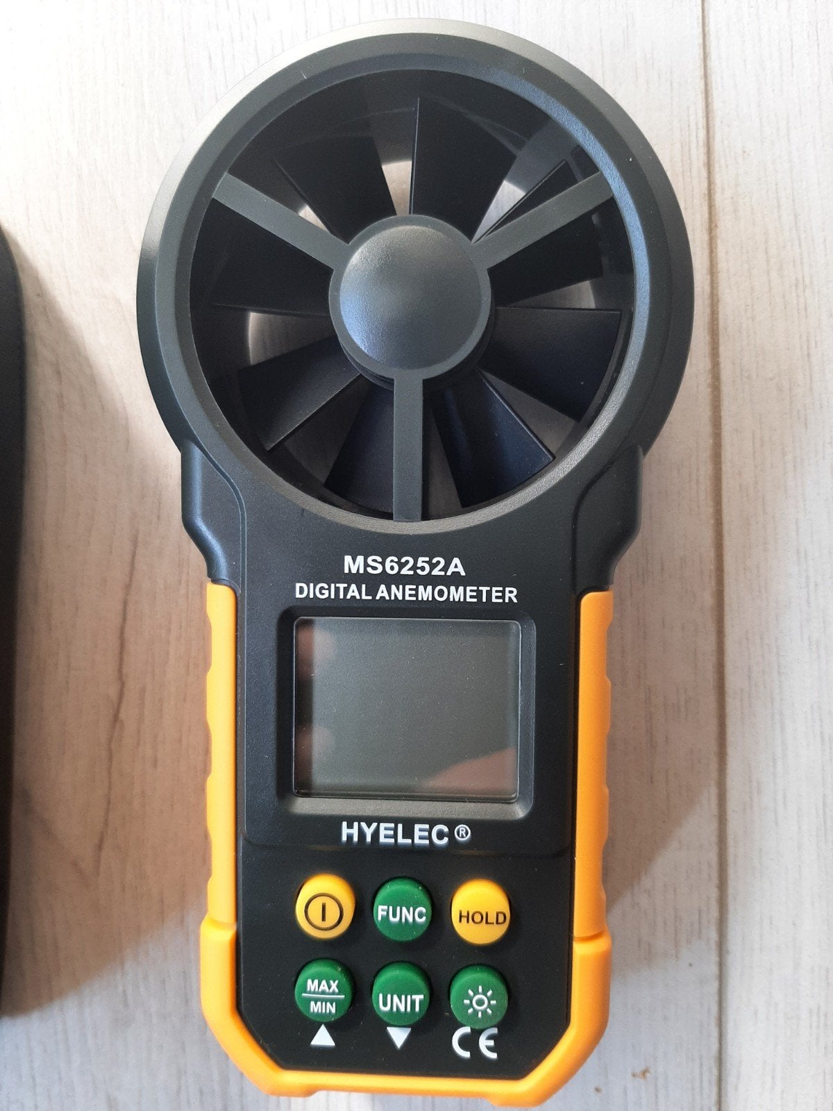 HYELEC MS6252A Digitale Anemometer - Windmeter, Doe-het-zelf en Verbouw, Meetapparatuur, Zo goed als nieuw, Ophalen of Verzenden