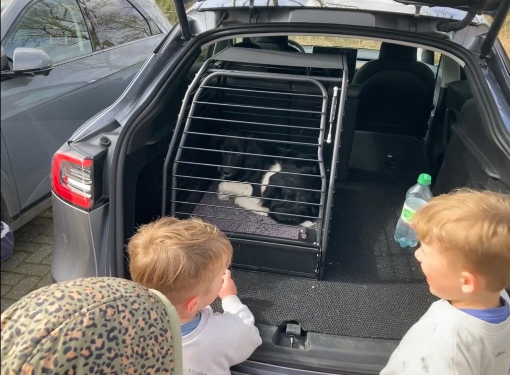 Autobench Tesla Model Y - formaat Friese Stabij, Ophalen, Zo goed als nieuw