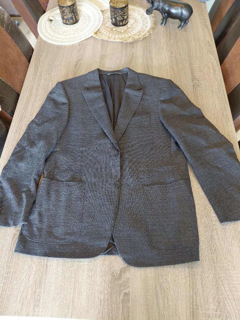 Colbert jasje, Maat 52/54 (L), Ophalen of Verzenden, Canali, Grijs