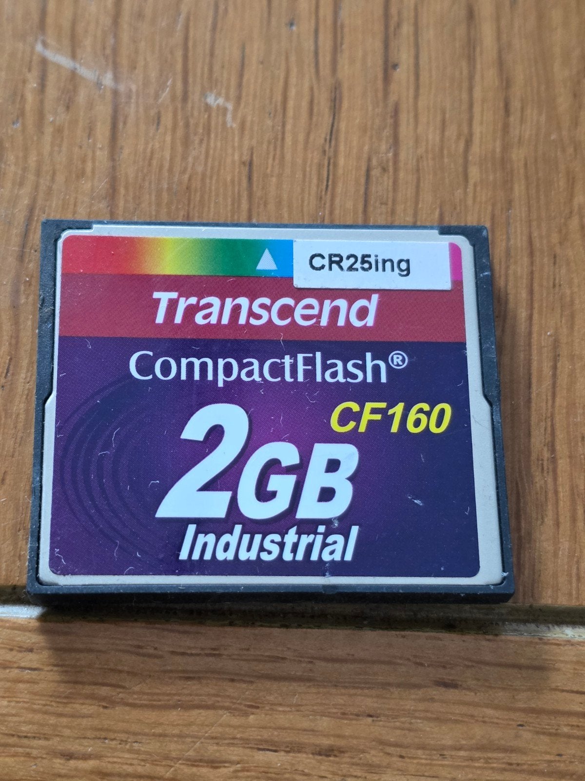 Transcend CompactFlash CF160 2GB Industrial Geheugenkaart, Gebruikt, Ophalen of Verzenden, Transcend, 2 GB