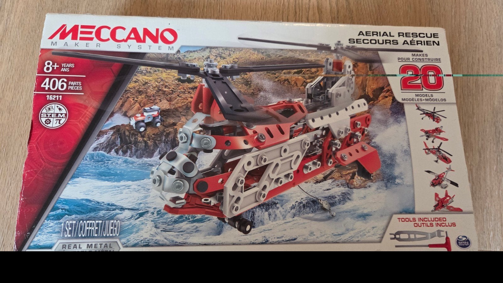 Meccano aerial rescue nieuw!, Hobby en Vrije tijd, Ophalen, Nieuw, Gelijkstroom of Wisselstroom, Overige merken