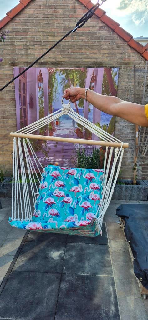 Hangstoel met flamingo print - Nieuw in verpakking, Ophalen of Verzenden, Nieuw