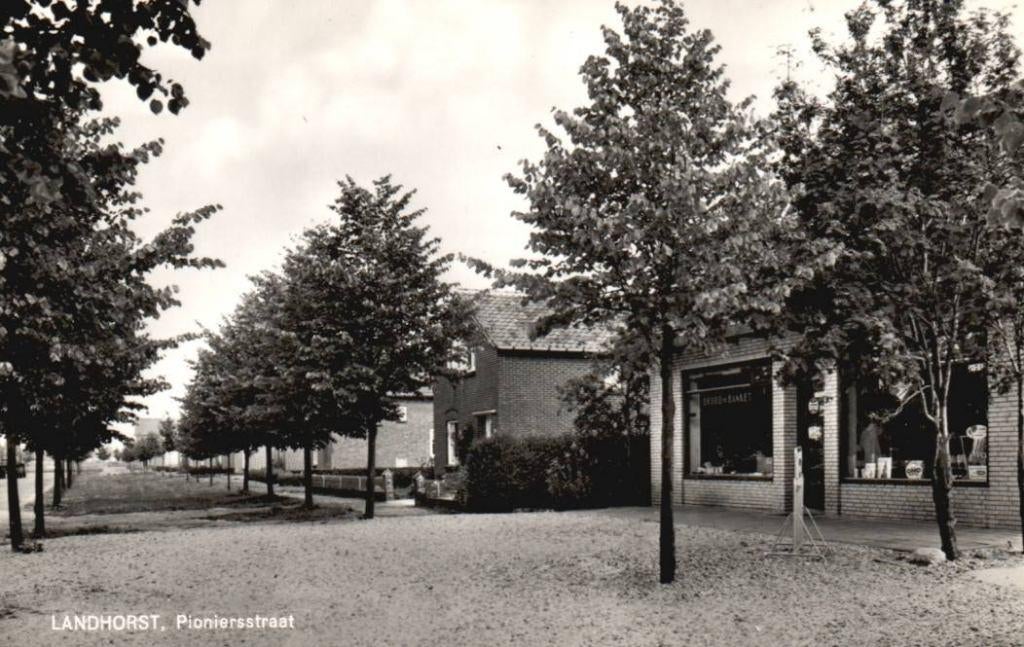 Landhorst Pionierstraat 1967, Verzamelen, Ansichtkaarten | Nederland, Verzenden, 1960 tot 1980, Ongelopen, Noord-Brabant