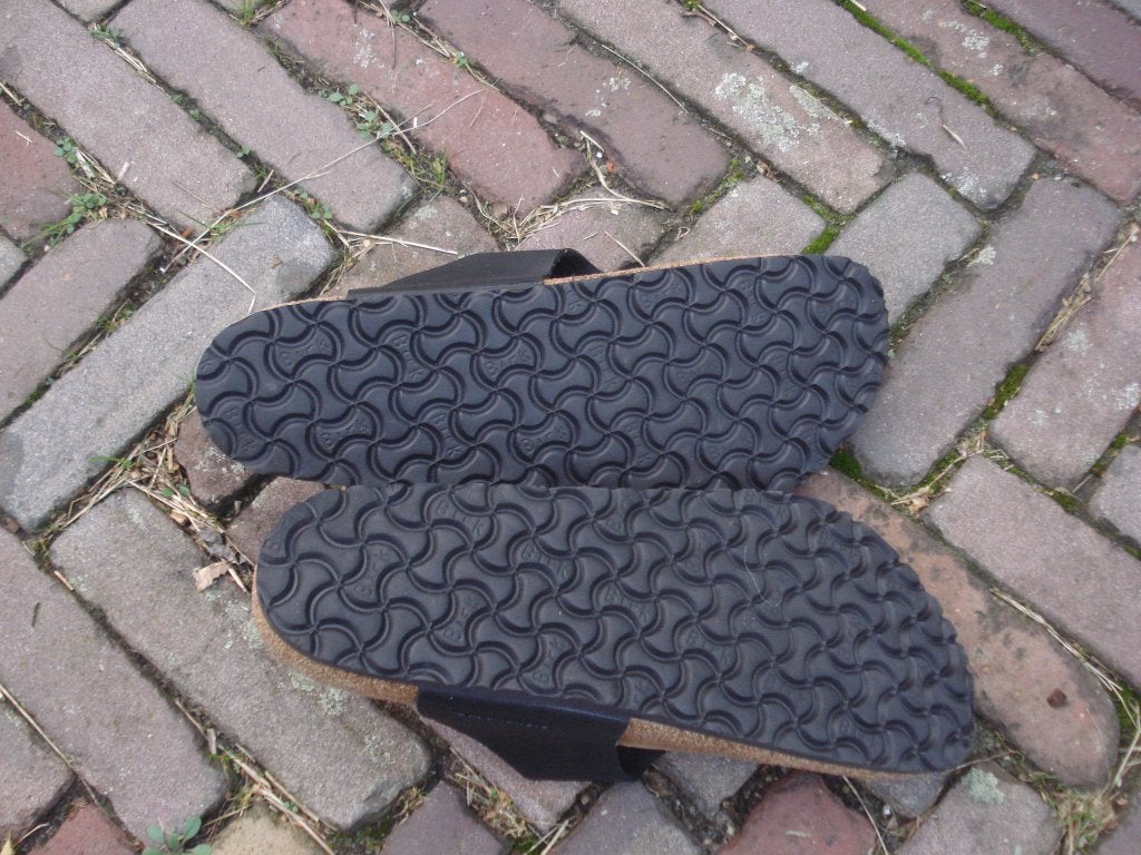 GRATIS VERZENDEN NIEUWE ZWARTE RAMSES BIRKENSTOCKS 44, Slippers, Verzenden, Zwart, Nieuw