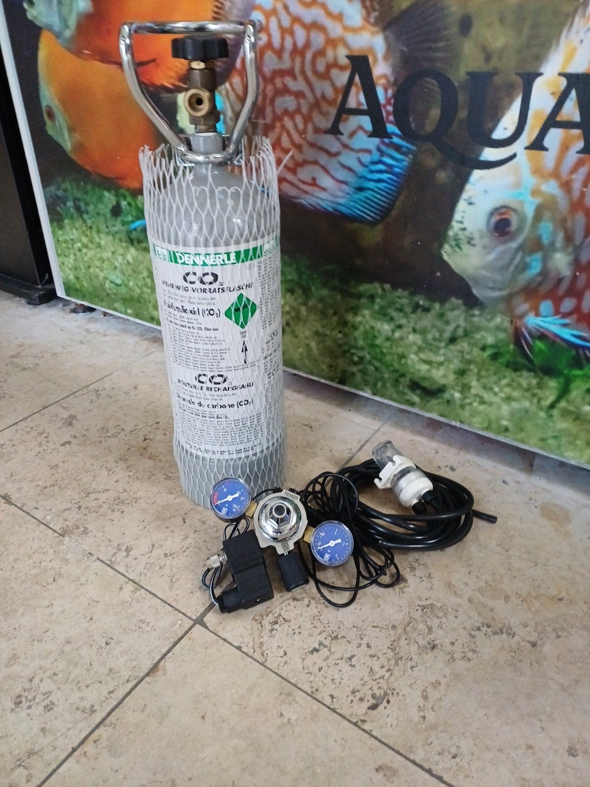Complete Aquarium CO2 Set – Grote Dennerle 2kg Fles & JBL Dr, Dieren en Toebehoren, Ophalen of Verzenden