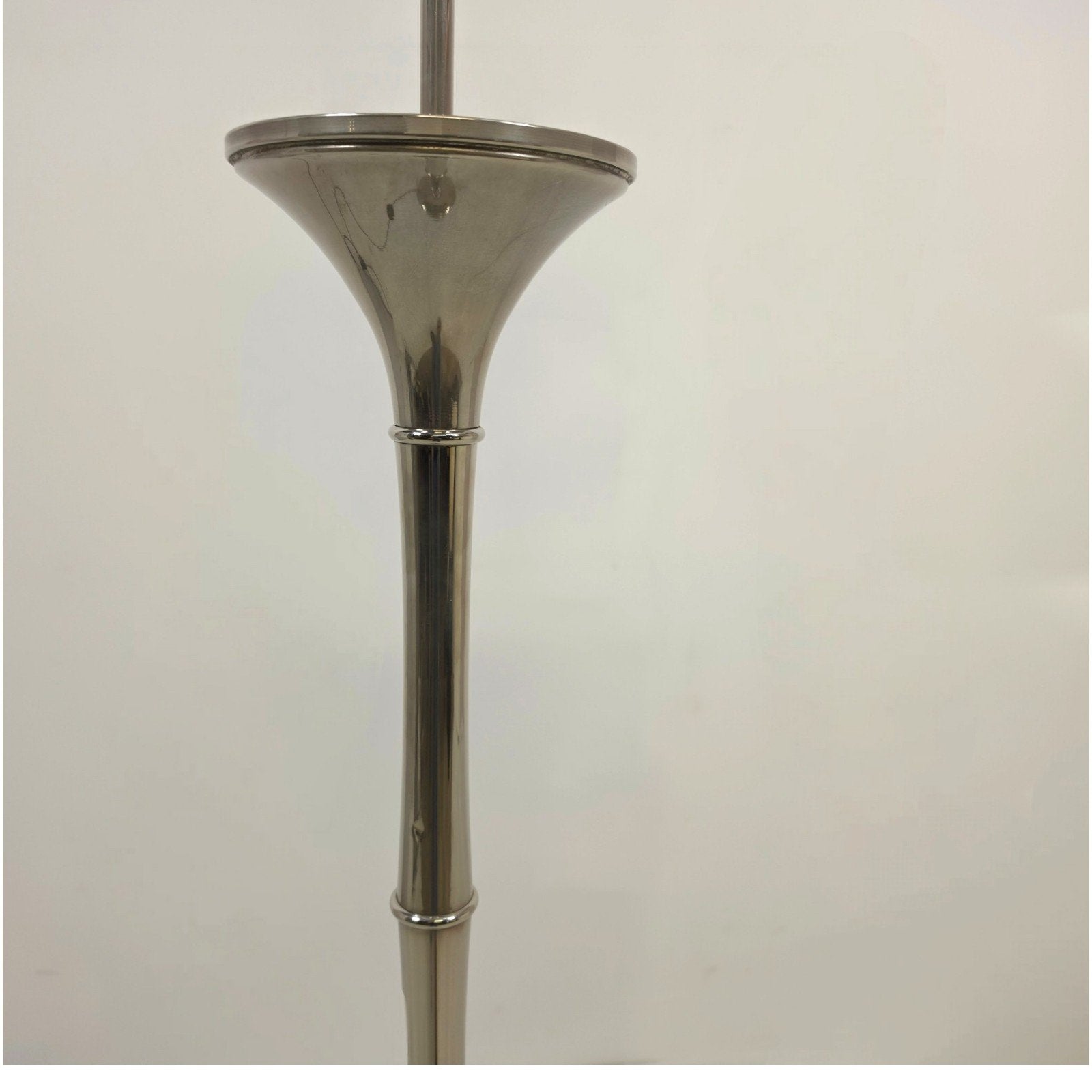 Ingo Maurer ML1F bamboe vloerlamp 60s mid century chrome, Huis en Inrichting, Ophalen, Metaal