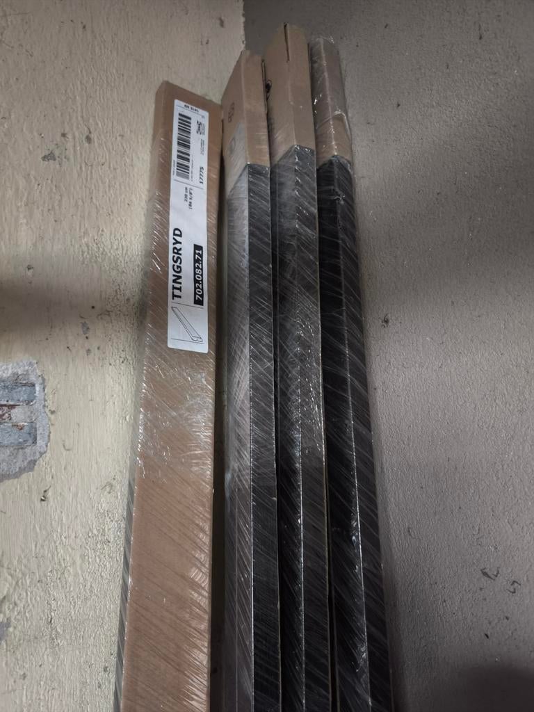 IKEA TINGSRYD sierlijst/kroonlijst, houteffect zwart 221x6cm, Ophalen, Nieuw, Mdf, 200 tot 250 cm