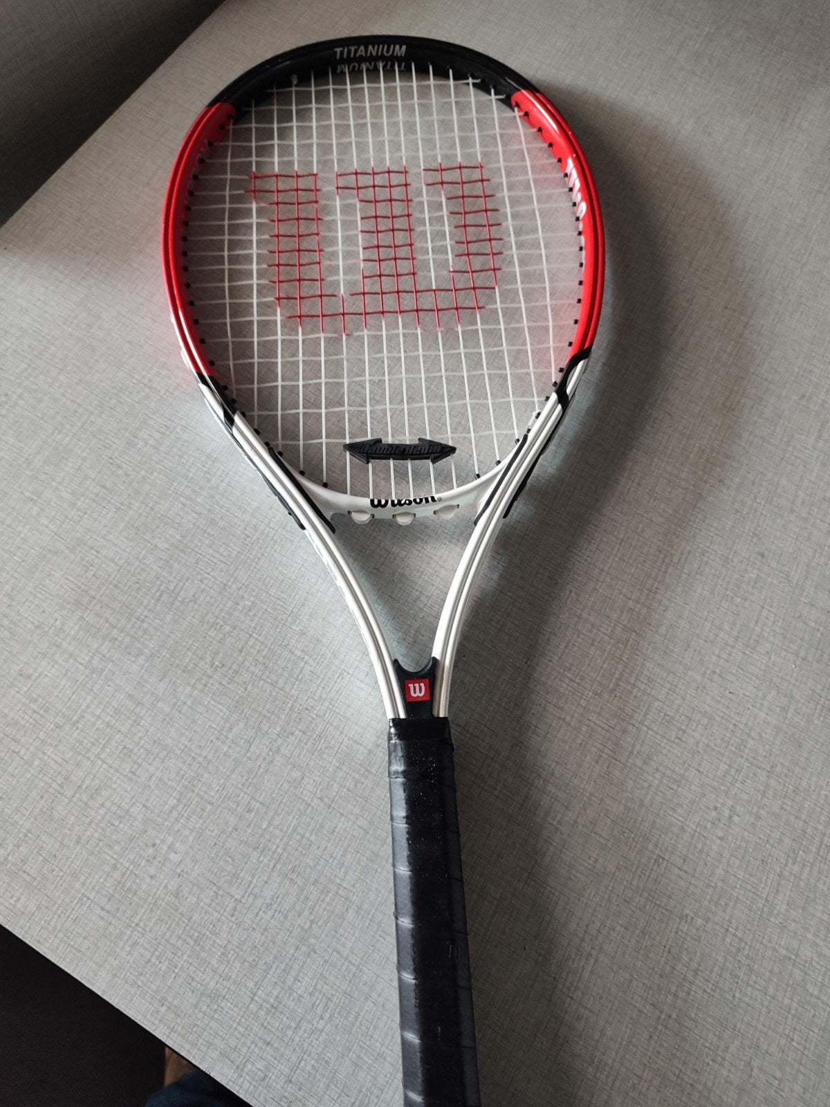 Wilson Titanium Tennisracket - Gebruikt, Ophalen of Verzenden, Gebruikt, Racket, Wilson