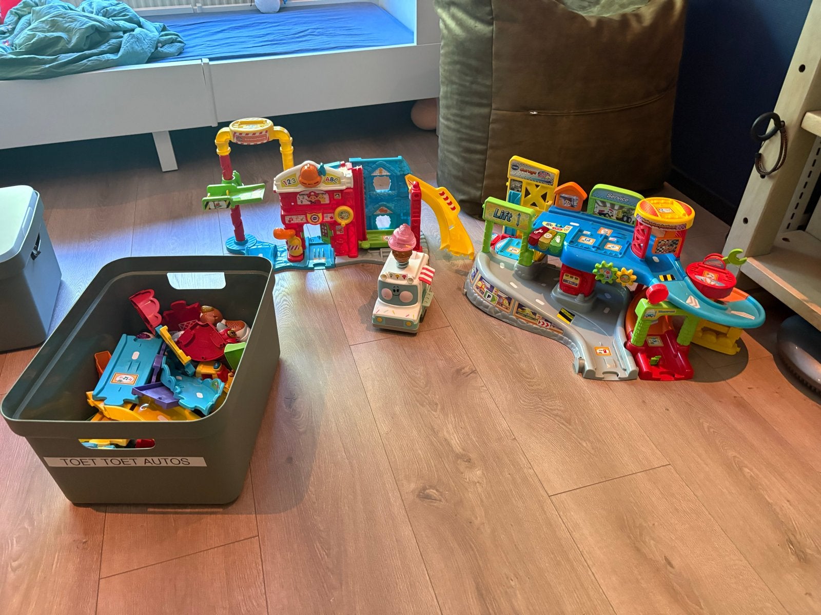 Grote set VTech Toet Toet Auto's en Zoef Zoef Dieren, Ophalen, Gebruikt