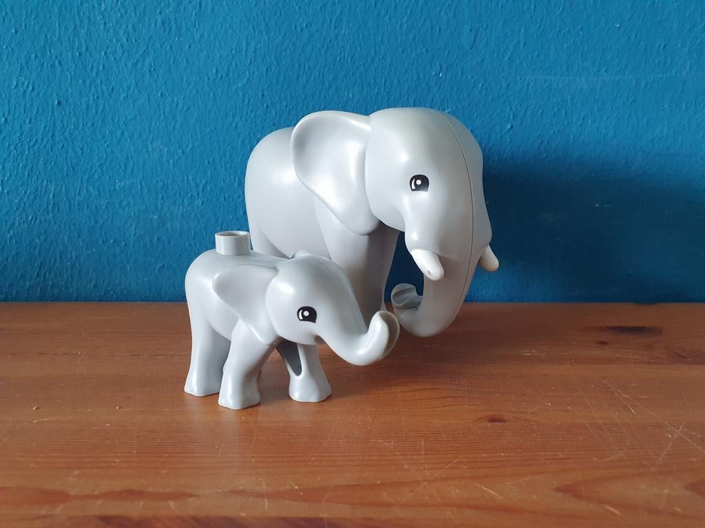 Duplo lego Olifant mannetje met jong, Ophalen of Verzenden, Duplo