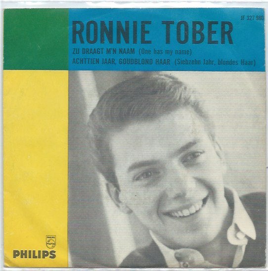 Ronnie Tober- Zij draagt m'n Naam, 7 inch, Ophalen of Verzenden, Zo goed als nieuw, Beschermende buitenhoes