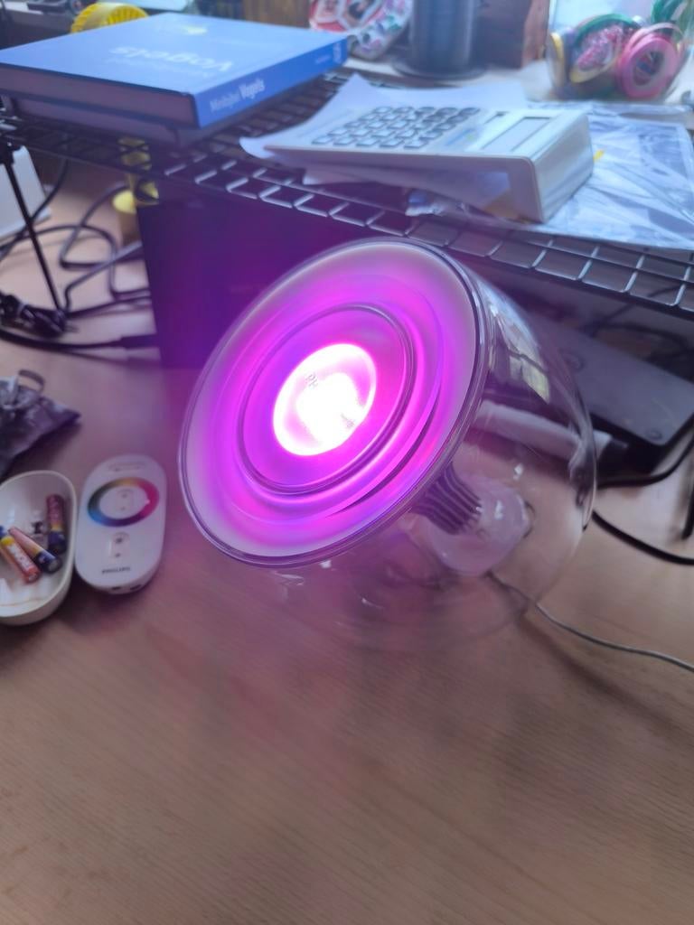 Philips Living Colors LED lamp met afstandsbediening, Led-lamp, Gebruikt, Minder dan 30 watt, E27 (groot)