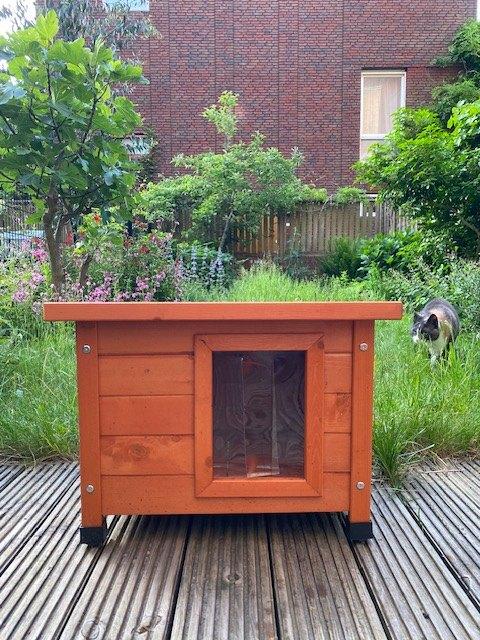 Kattenhok voor buiten, Dieren en Toebehoren, Katten-accessoires, Ophalen, Zo goed als nieuw