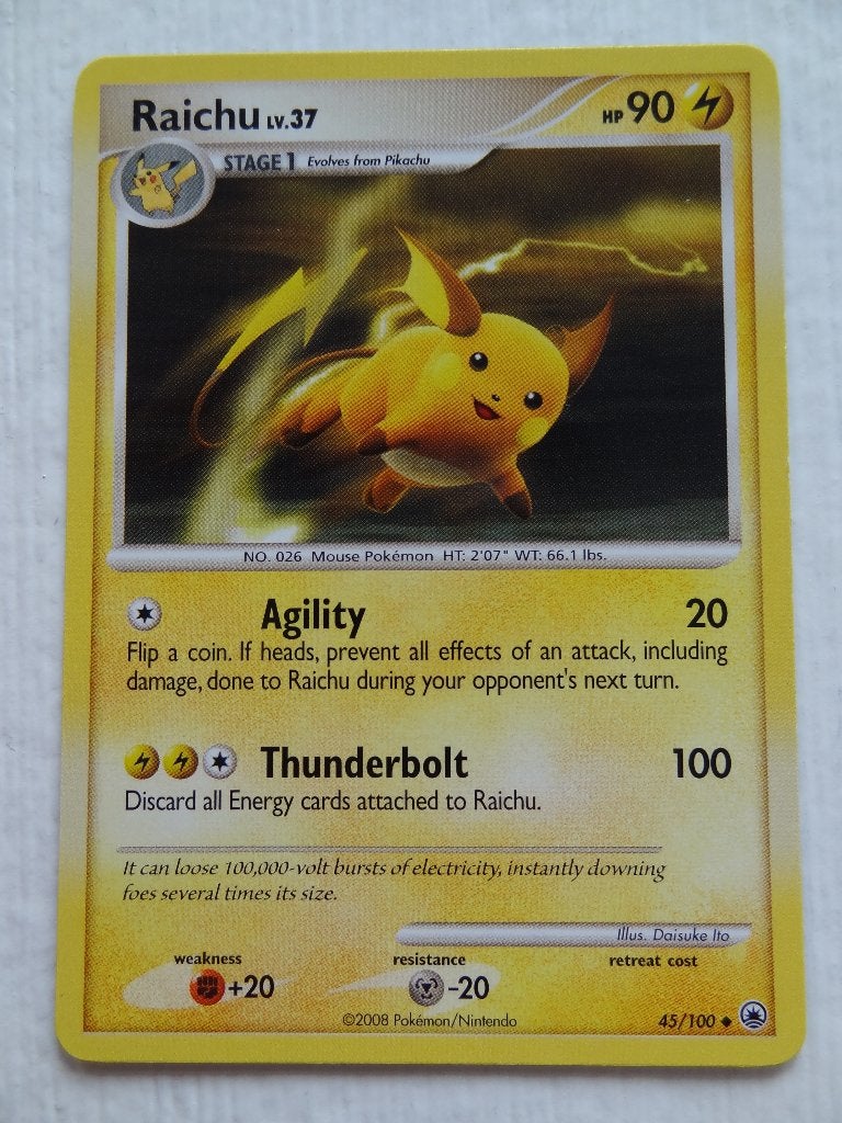 Pokémonkaart Raichu LV. 37 45/100 >Snelle Verzending!<, Ophalen of Verzenden, Nieuw, Losse kaart
