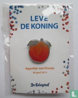 speldje leve de koning - appeltje van oranje, Verzamelen, Ophalen of Verzenden, Nieuw, Nederland, Speld(je) of Lepel(tje)