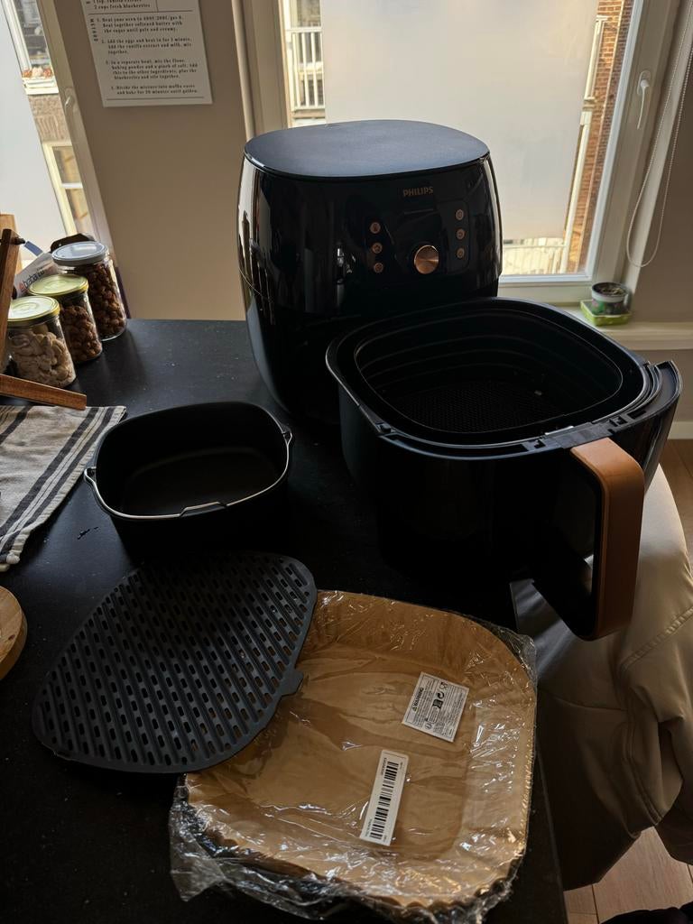 Philips Airfryer XXL HD9867 + accessoires, Ophalen, Gebruikt, Airfryer XXL, 1000 t/m 1499 gram