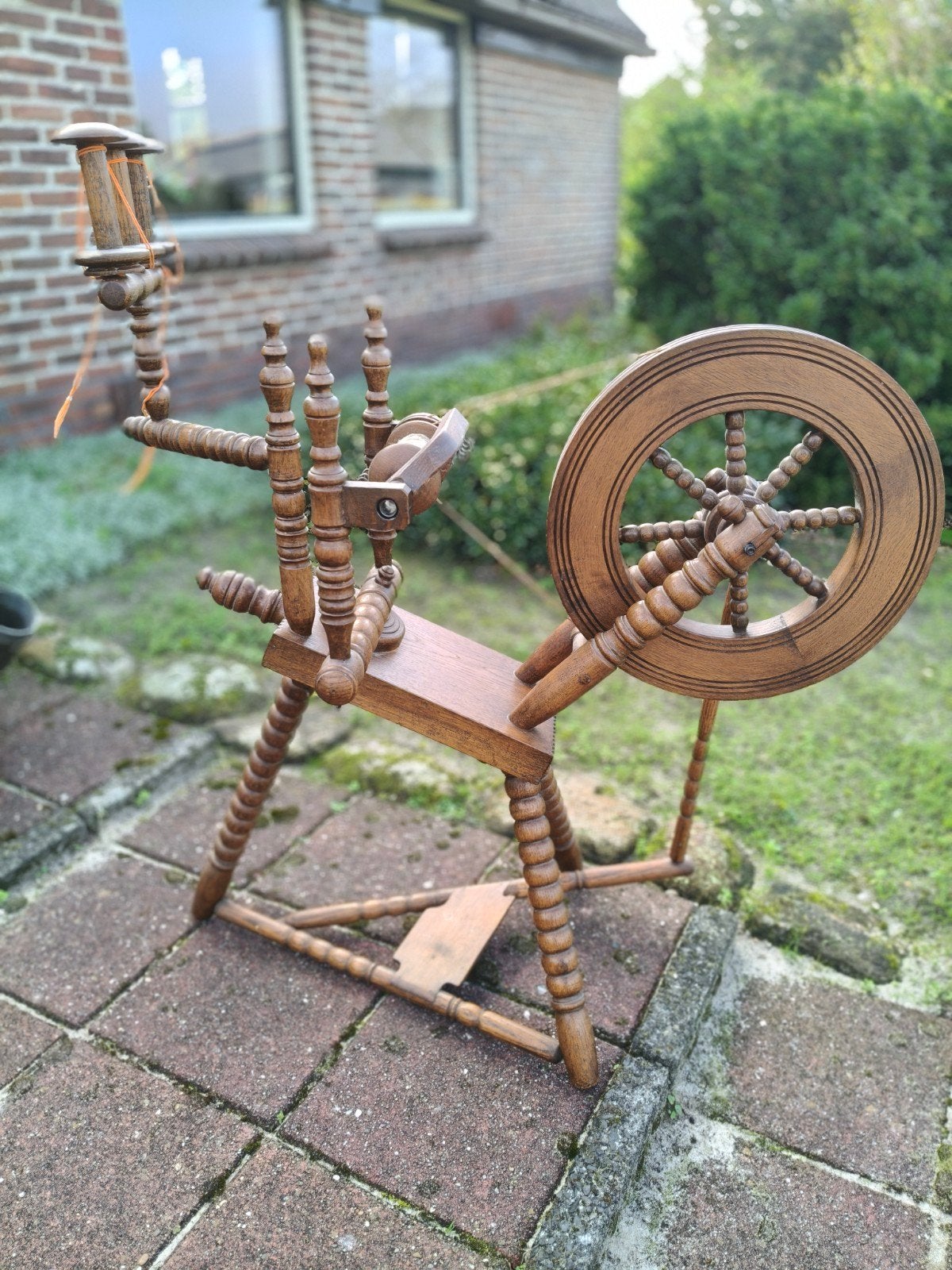 spennewiel, Hobby en Vrije tijd, Ophalen of Verzenden, Spinnewiel