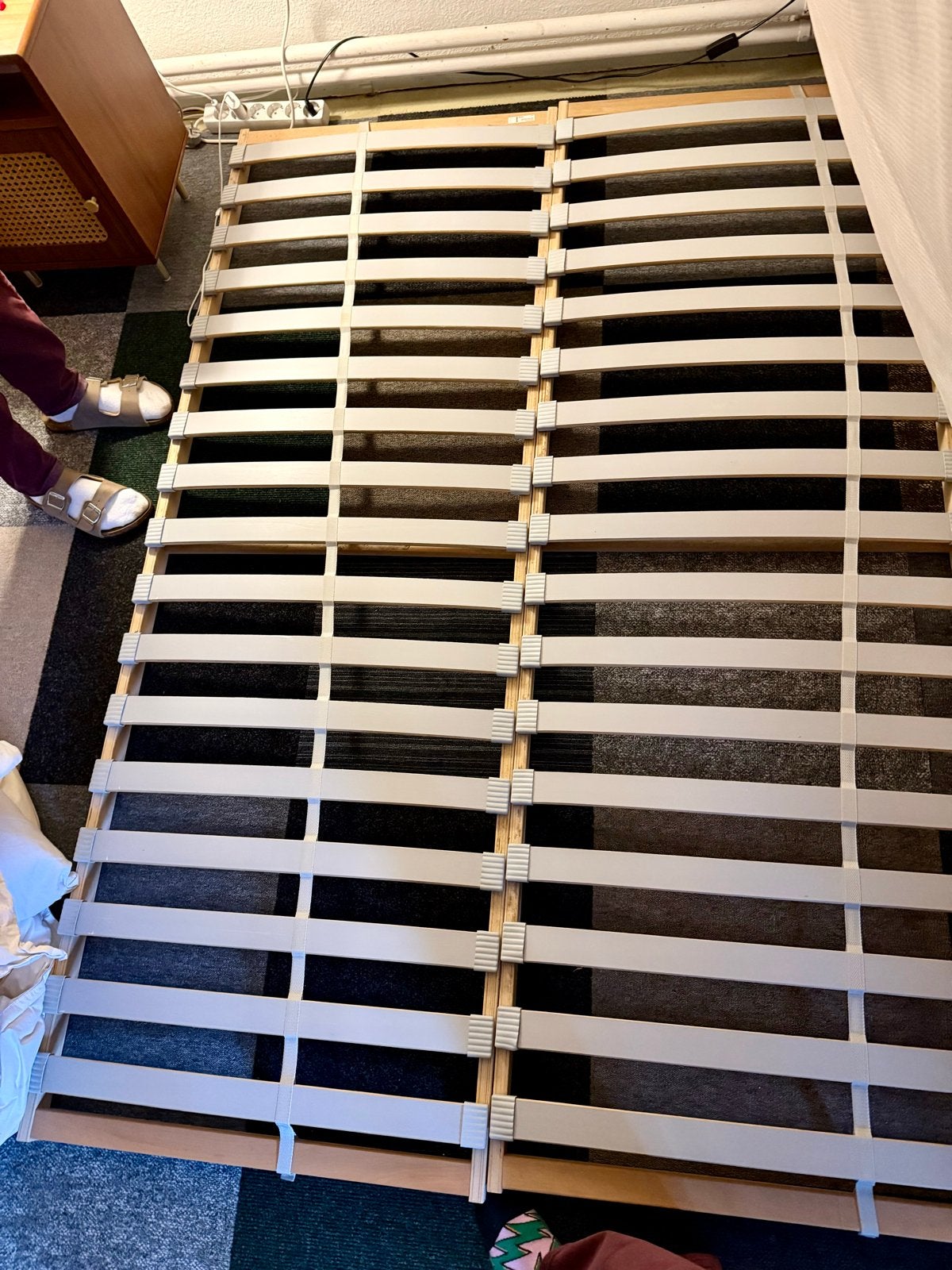 2x Lattenbodem 70x200 cm - Zo goed als nieuw GRATIS, Ophalen, Overige kleuren, Tweepersoons, 140 cm