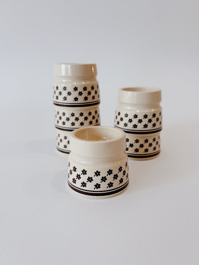 SET VAN 6 VINTAGE EIERDOPJES | EMSA, -, -, Overige typen, Ophalen of Verzenden