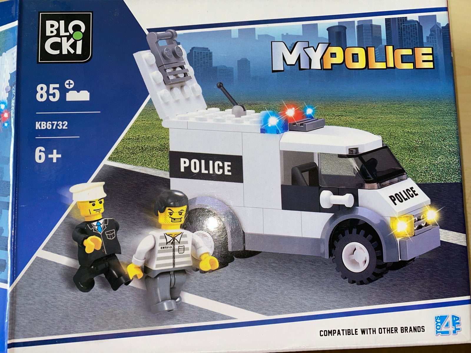 BLOCki MyPolice KB6732 Politiebus Bouwset - Compatibel, Ophalen of Verzenden, Zo goed als nieuw, Overige merken