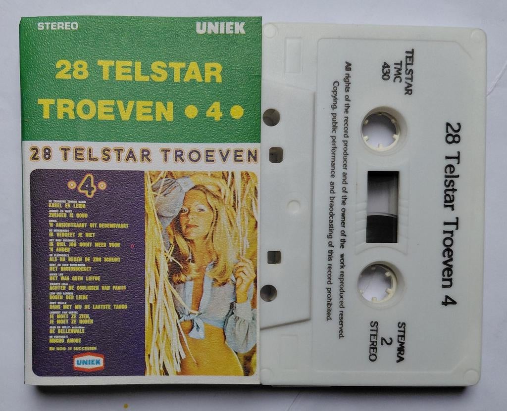 TMC  - 430. ( Uniek )  28 Telstar Troeven •4•, Ophalen of Verzenden, Zo goed als nieuw, Nederlandstalig, 1 bandje