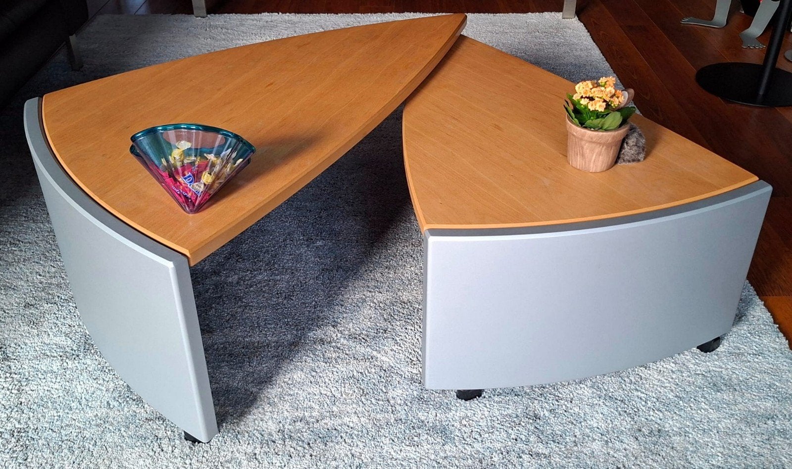 Leolux salontafel, Overige materialen, Gebruikt, 100 tot 150 cm, Overige vormen